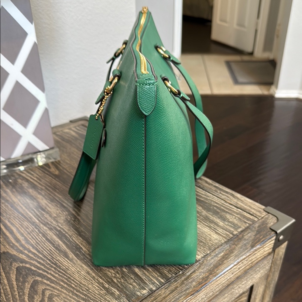 Coach Gallery Tote Green - Picture 7 of 12